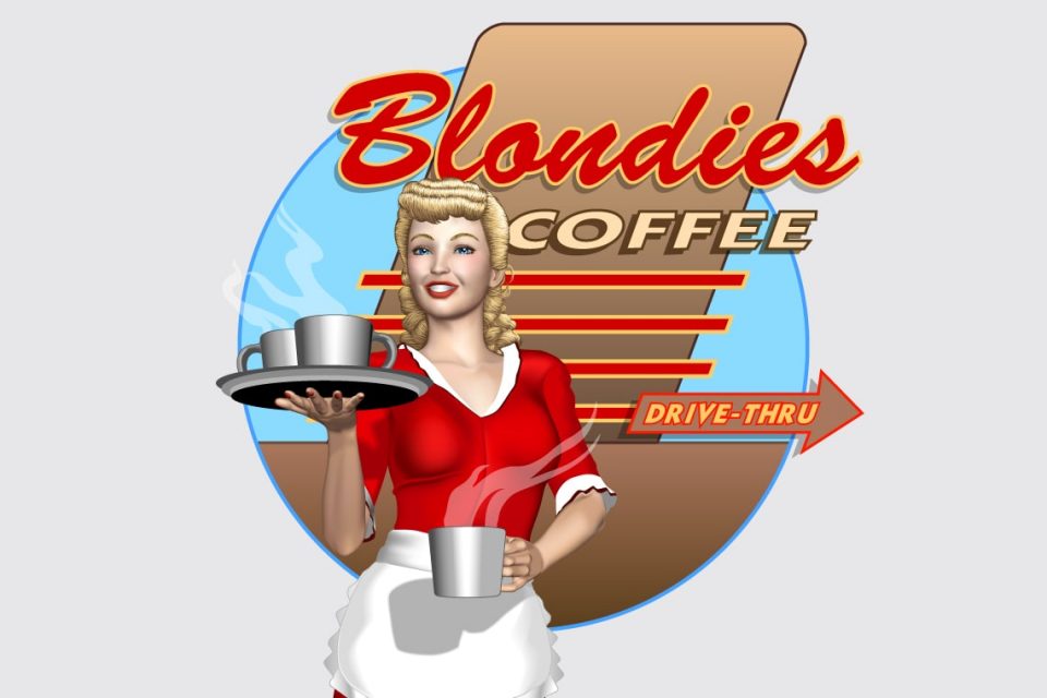 Blondies Coffee Logo