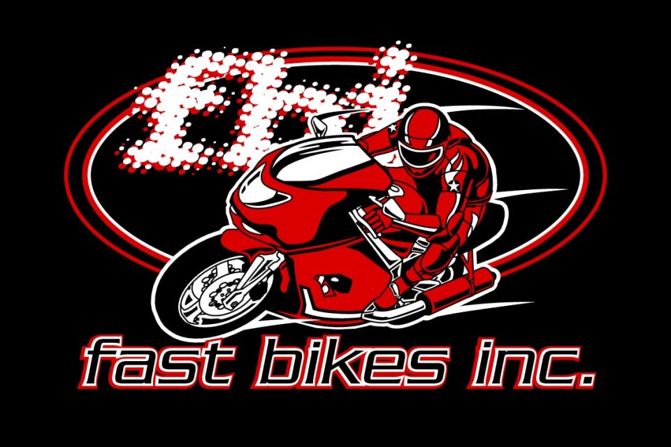 Fast Bikes Logo On Black